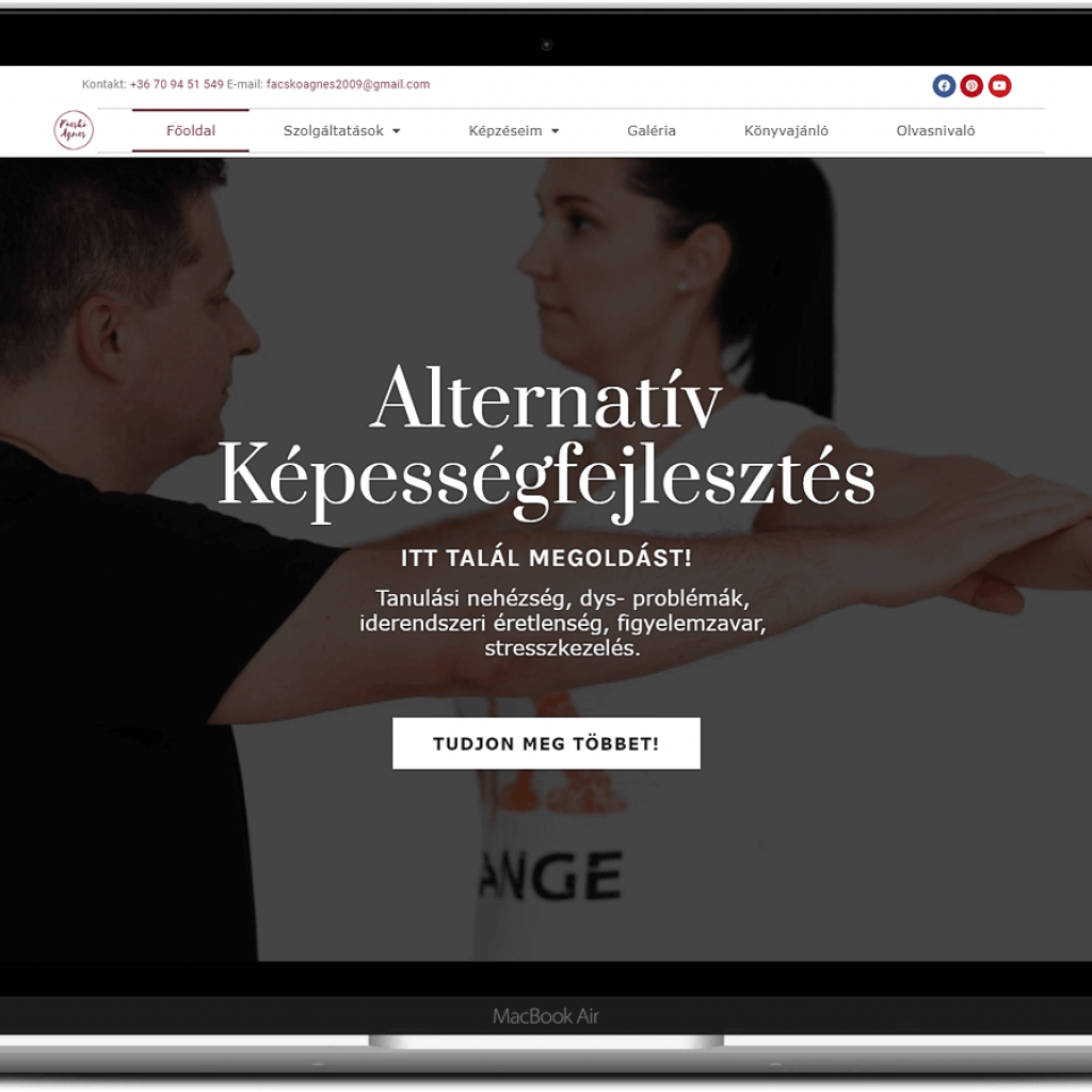 facskoagnes.hu weboldal – Omnitech referencia