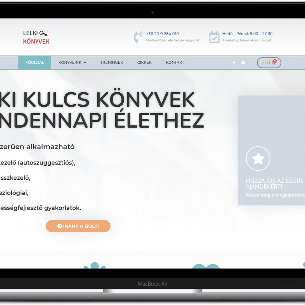 lelkikulcs.hu webshop – Omnitech referencia