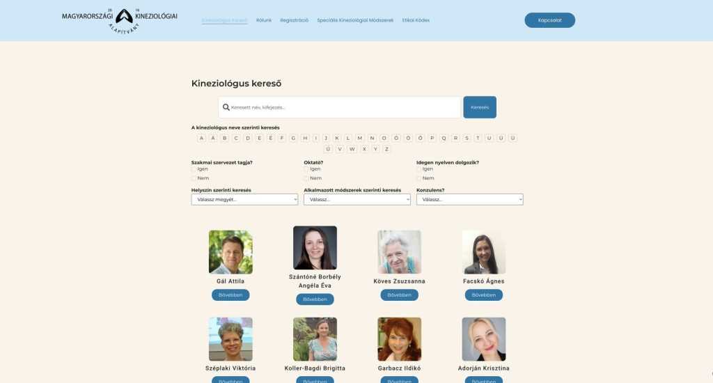 alapítványi kereső oldal, Omnitech referencia