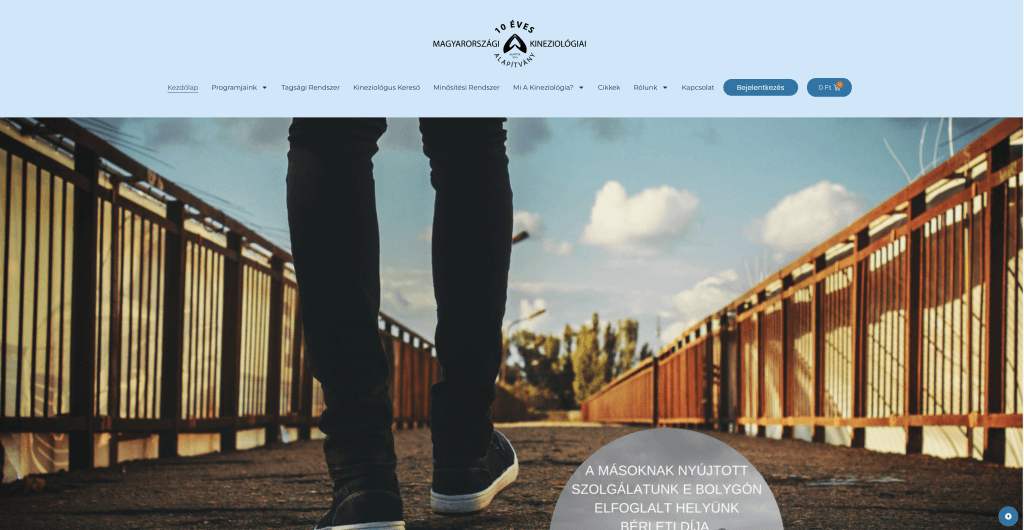 magyarkineziologiai alapitvany weboldal – Omnitech referencia